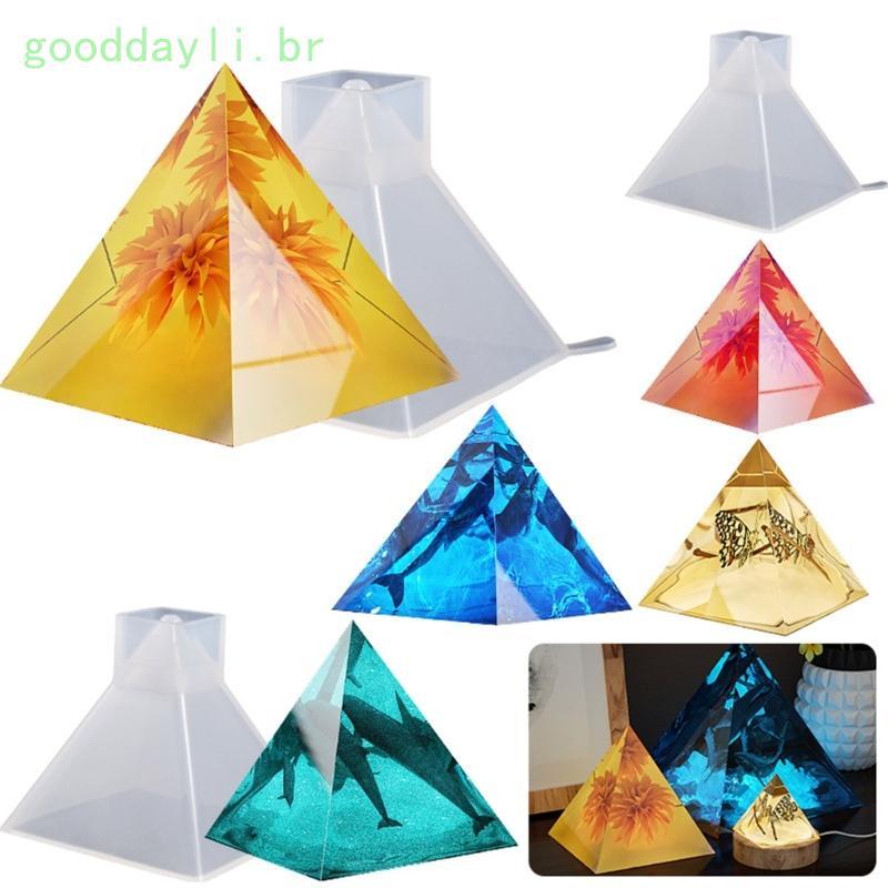 Molde Pirâmide Silicone GOO Para Resina Orgonite-Orgone