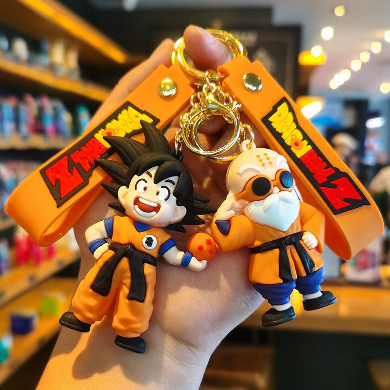 Chaveiro Dragon Ball Z Goku SSJ4 Majin Buu Kuririn Mestre Kame Piccolo Anime Pingente Mochila Presente