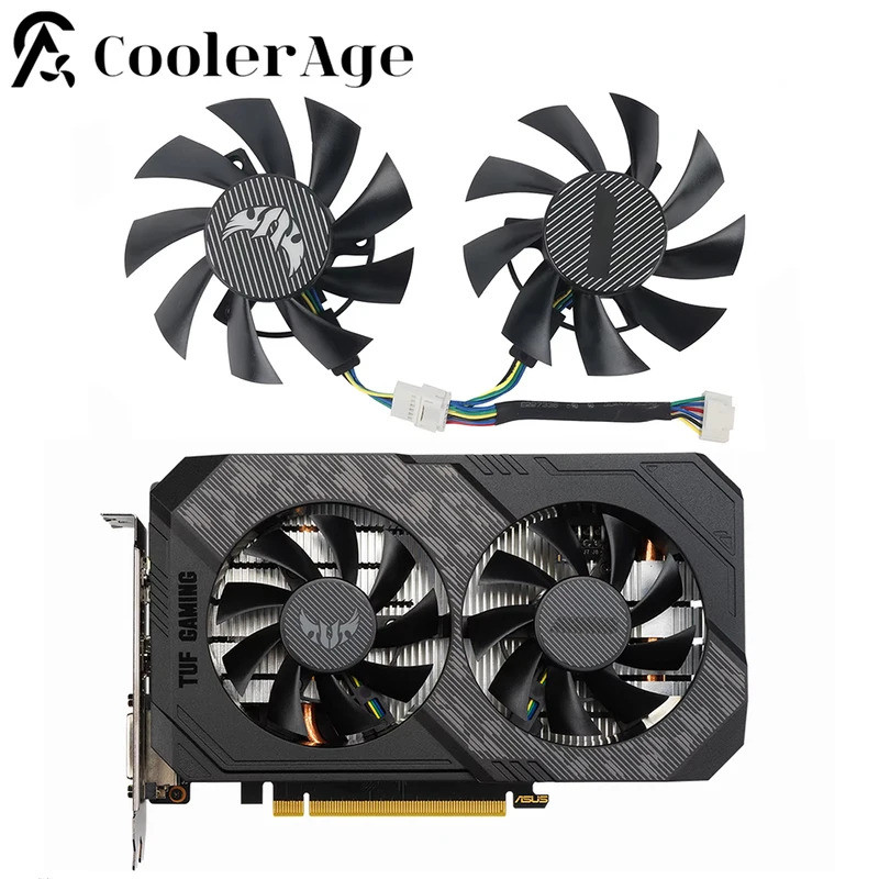 Ventilador De Placa De Vídeo RTX2060 GTX1660 GTX1650 Para ASUS TUF Gaming GTX 1650 1660 Super RTX 2060 Gráfica FD8015U12