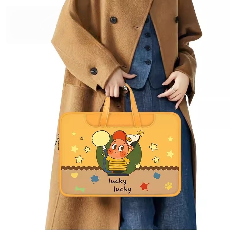 França Maje Franch Simples Bonito Starman Bolsa para Computador Feminina Adequado para Apple macbook15.6 Notebook Huawei
