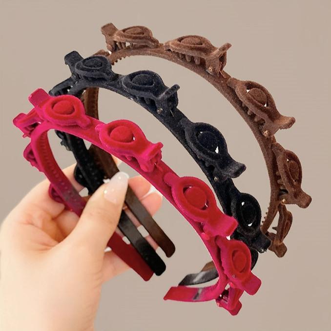 Tiara Presilha de Veludo  – Acessório de Cabelo Feminino (Cores Sortidas)
