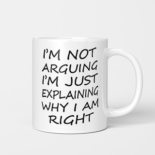 Eu não estou discutindo carta americana xícara de café copo criativo escritório copo de água cerâmica caneca única
