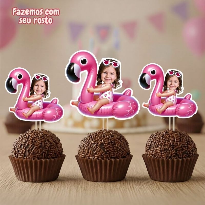 KIT TAGS TOPPERS POOL PARTY PARA DOCINHO BRIGADEIRO, TAG POOL PARTY ROSTINHO PERSONALIZADOS BRIGADEIRO CUPCAKE ENFEITE