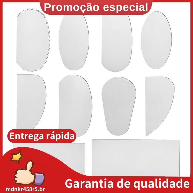 10 Peças Ferramenta Raspadora De Cerâmica , Serrilhada De Aço Inoxidável Para Escultura Em Modelagem , Alisamento , Arte