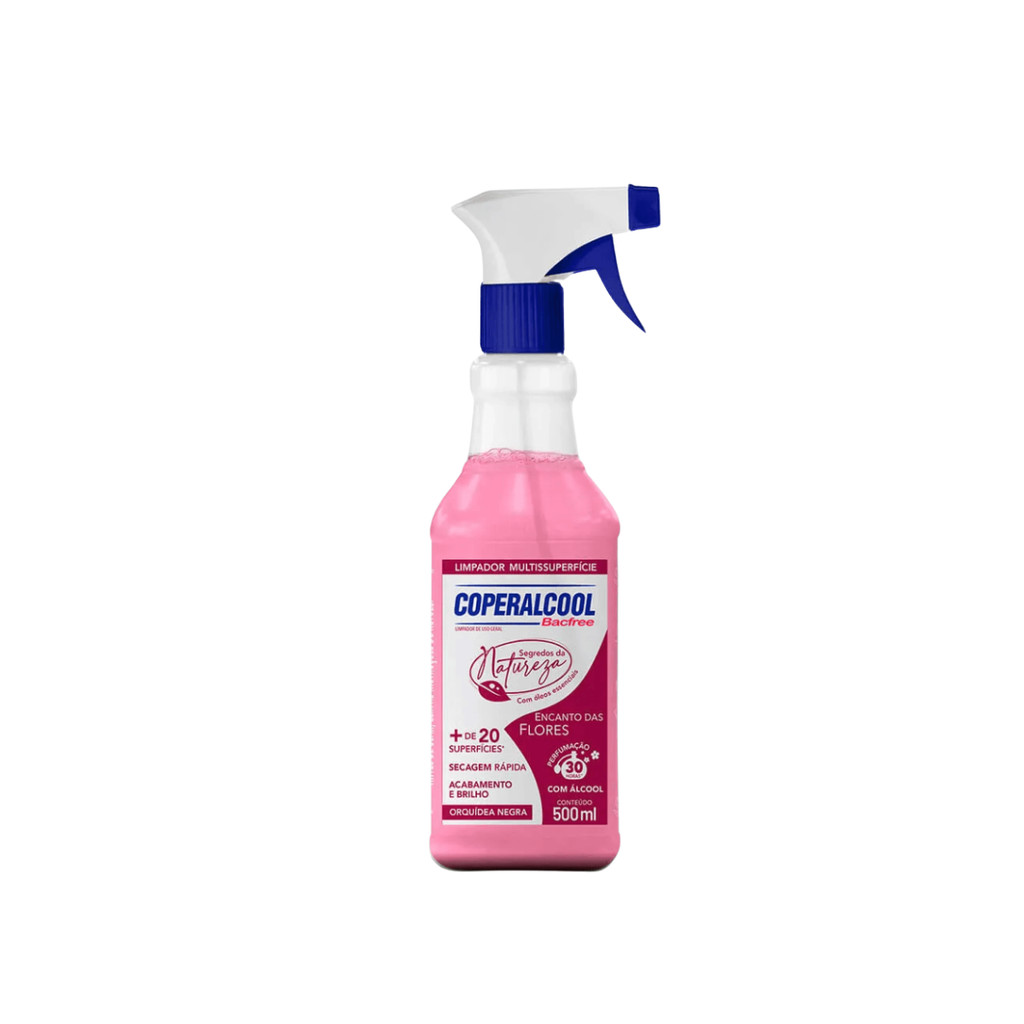 Limpador Multiuso Orquídea Negra Pulverizador 500ml Coperalcool Bacfree