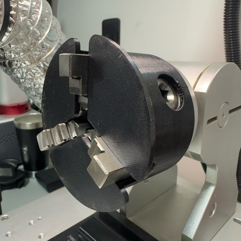 Gabarito Fiber Laser, Suporte Protetor e Limitador de Copo Para Eixo Rotativo D80