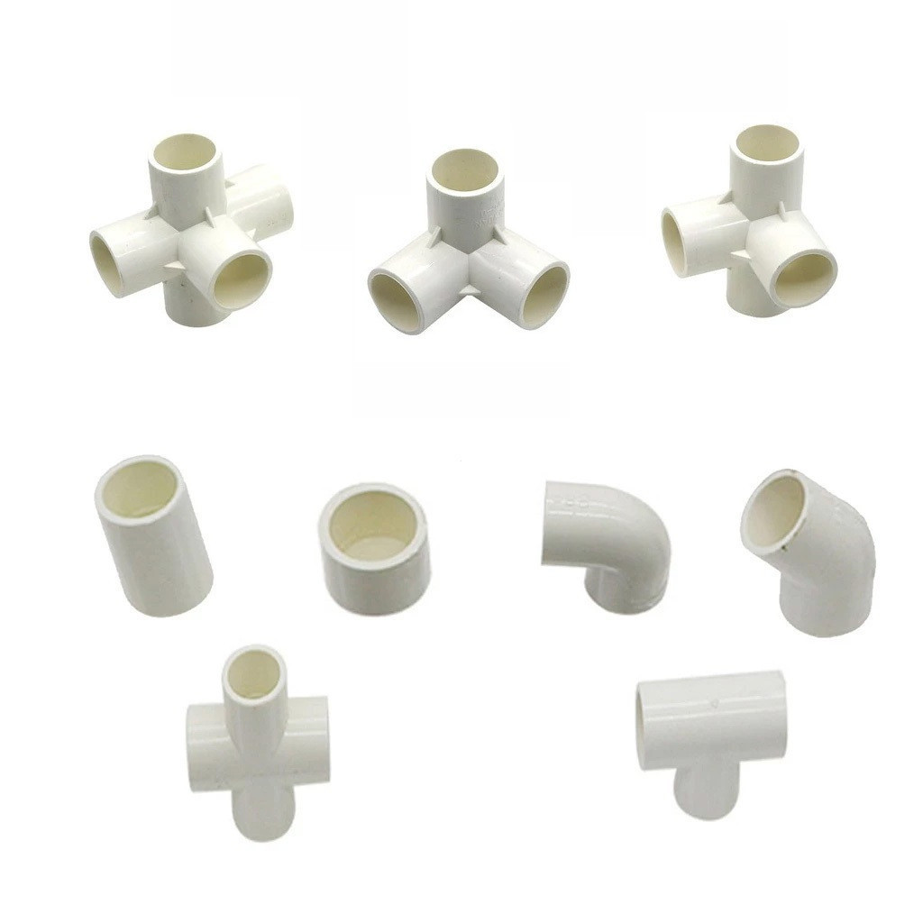 Conector XGW8 de PVC com Diâmetro Interno de 20/25/32mm, 3/4/5 Vias, Cruzado/Curvo/Terminais/Conector Reto para Tubo PCB