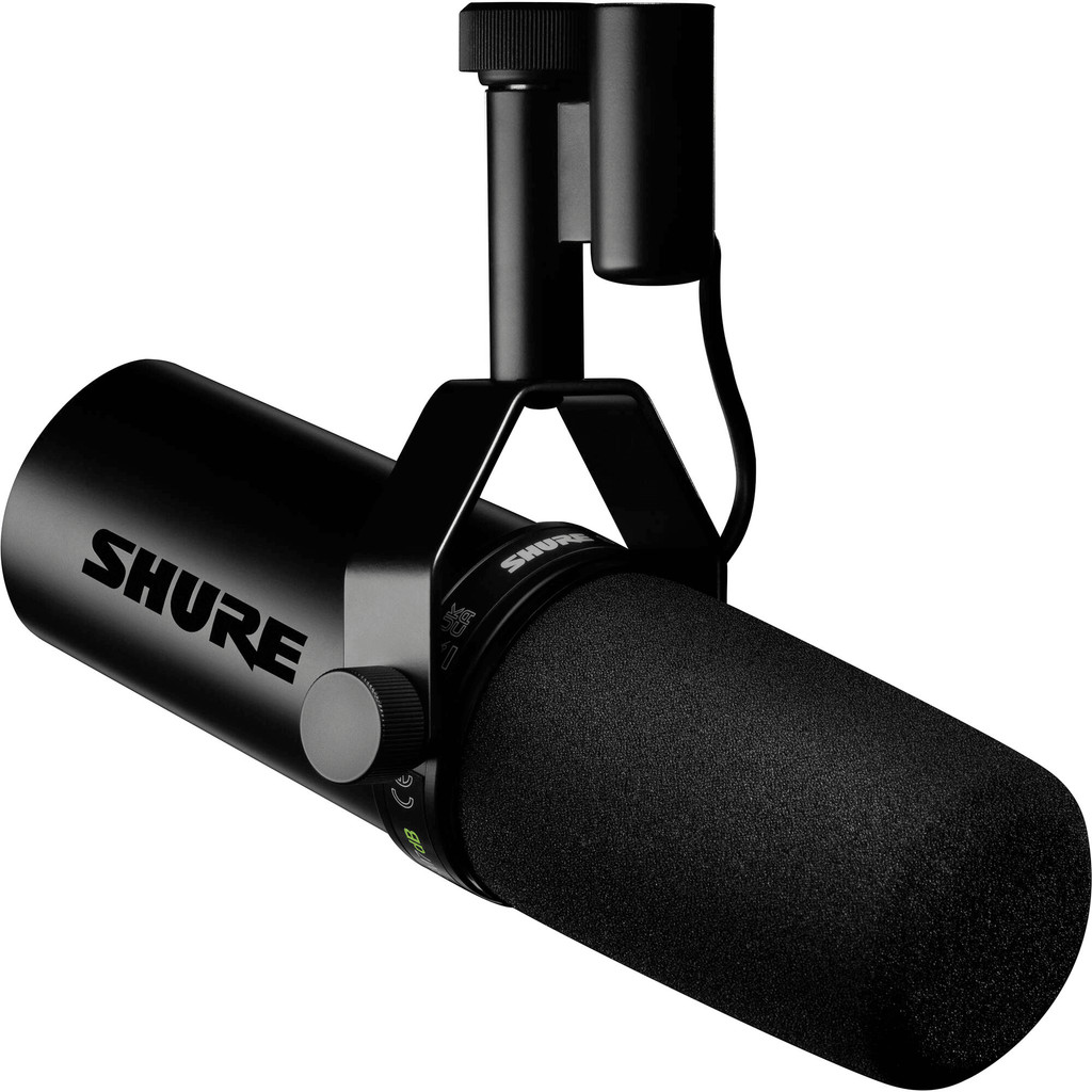 Microfone Vocal Shure SM7dB Dinâmico XLR com Pré-Amplificador Integrado