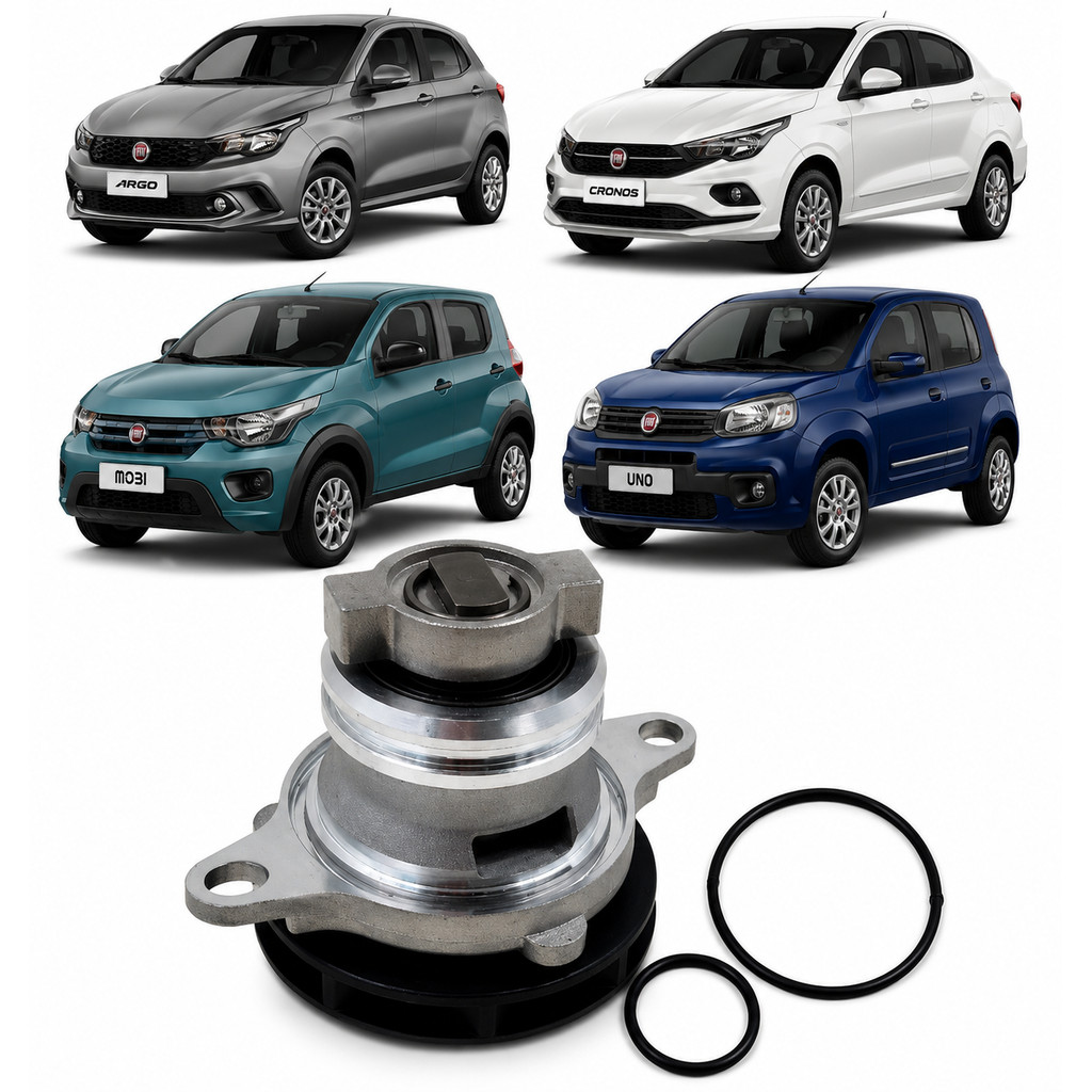 Bomba D'agua Fiat Argo Cronos Mobi Uno 1.0 1.3 2017 2018 2019 2020 2021 Motor Firefly 3 e 4 cilindro