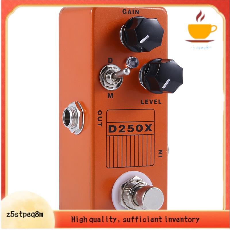 Pedal De Efeito De Guitarra Pré-Amplificador D250X Mini Overdrive Com Interruptor True Bypass
