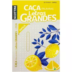 Scottini Caça-palavras | Letras Grandes | 32p | N.2128 | Díficil