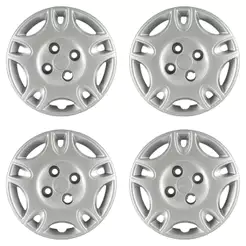 Calota Aro 13" cor Prata modelo Palio Fire 2004 Jogo c/ 4 Calotas Grid - 050CB-PTA-E