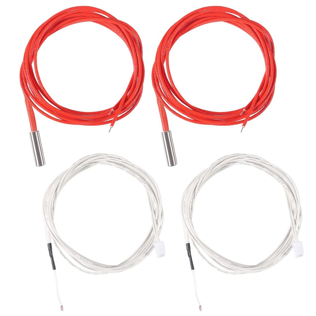 DIANN 2 peças de Aquecedor de Cartucho Cerâmico 24V 40W 620 e 2 peças de Sensor de Temperatura NTC 100K para Impressora