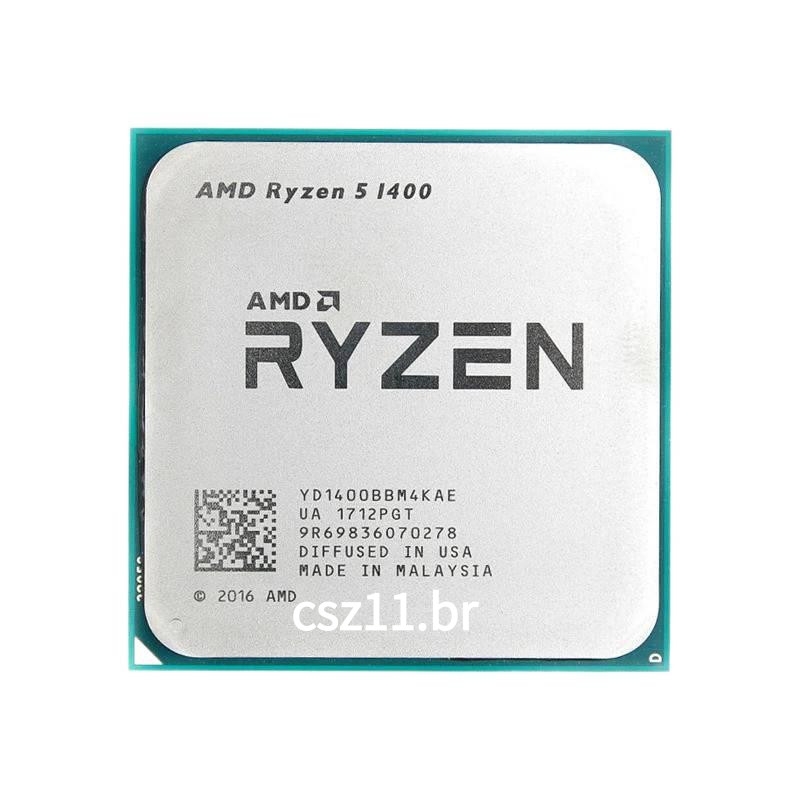 Processador AMD Ryzen 5 1400 R5 1400 3.2 Ghz Quad-Core YD1400BBM4KAE Soquete AM4
