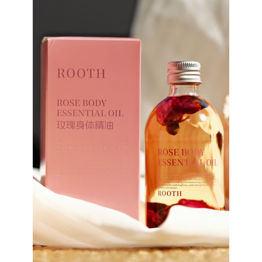 Com óleo nutre a pele!Óleo Corporal Rosa Manor Rose Búlgara 100ml Nutrição Profunda Hidratante para a Pele