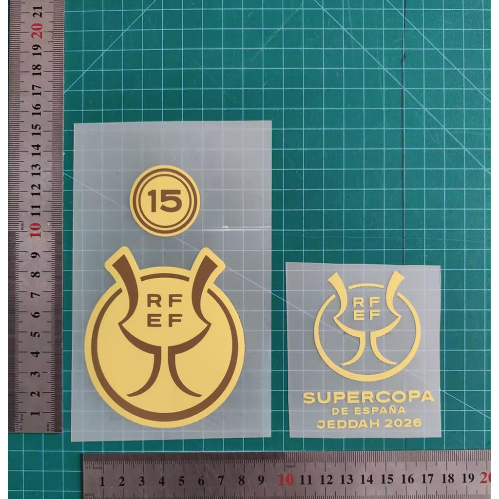 2026 Copa Del Rey 15 Times Patch Collection Adulto A + Grade Jersey Adesivos De Transferência De Calor Acessórios De Fut