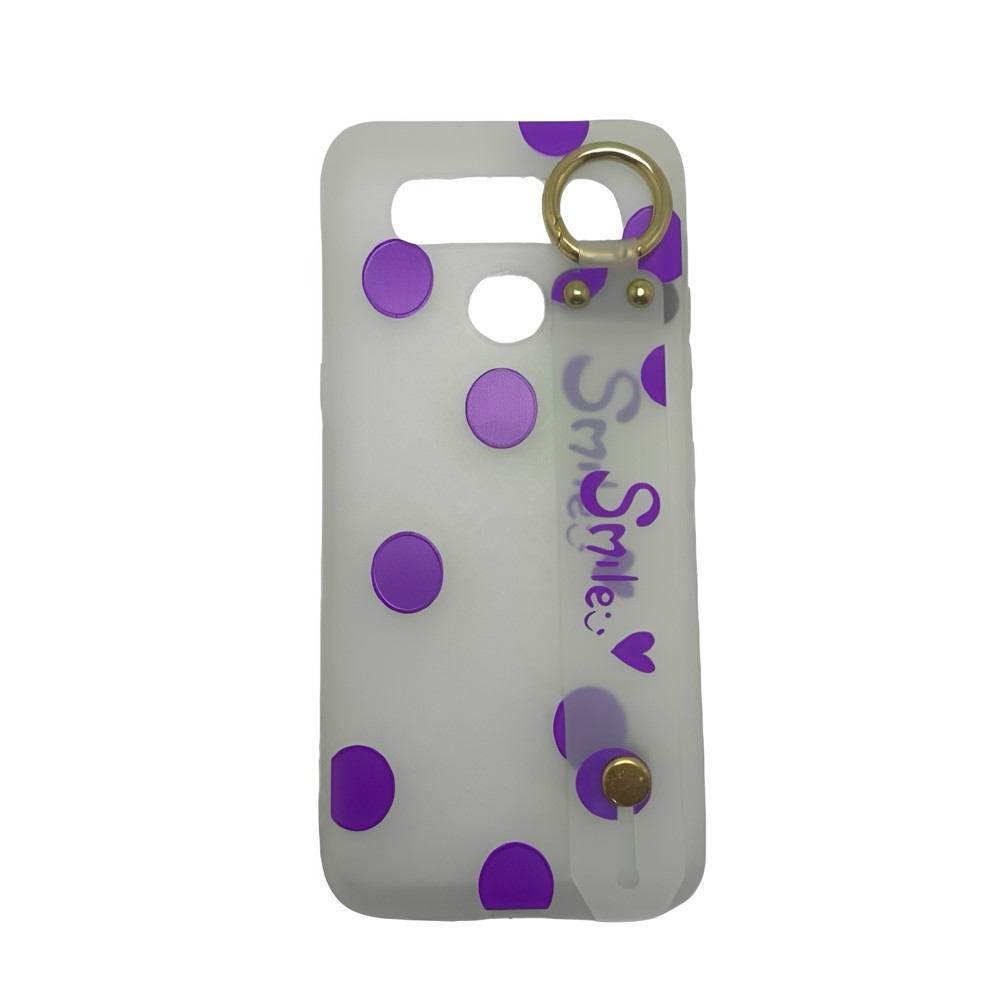Capa capinha protetora LG K51s bolinha roxa