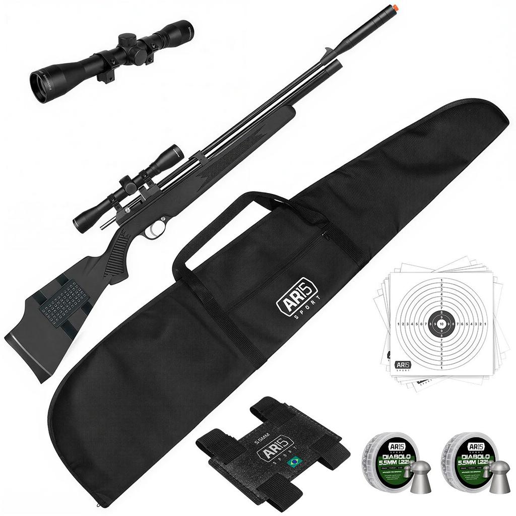 Espingarda Artemis PCP PR900S + Luneta 4x32 + Magzine 7tiros