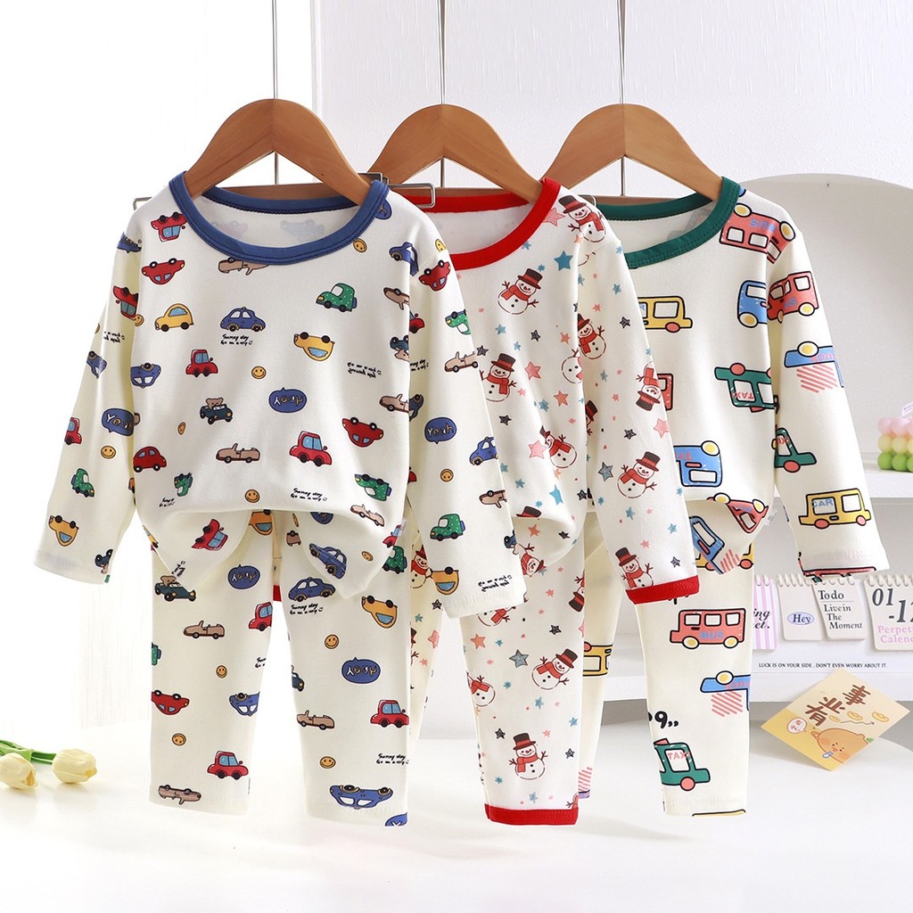 Crianças crianças conjunto de roupa interior primavera outono meninos outono roupas calças compridas meninas Bottoming r