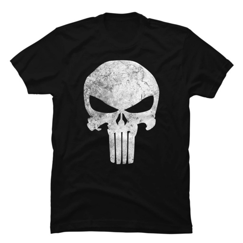 Camiseta Camisa Masculino Feminino Unissex Caveira Algodão Justiceiro Promoção Envio Imediato