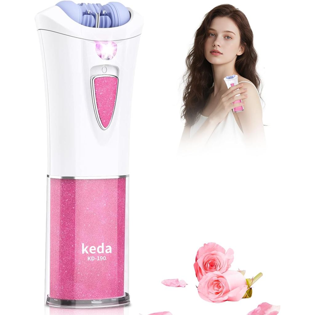 Epilador de Pele, Novo Removedor de Pelos para o Rosto 2026, Epilador Glamouroso para Mulheres, com 9 Pinças e LED, Remo
