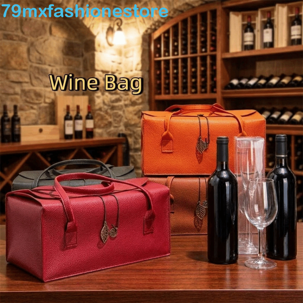 Saco De Pacote MXFASHIONESB , Caixa De Embalagem Portátil De PU Vazia , Com Pingente De Vinho De Grande Capacidade