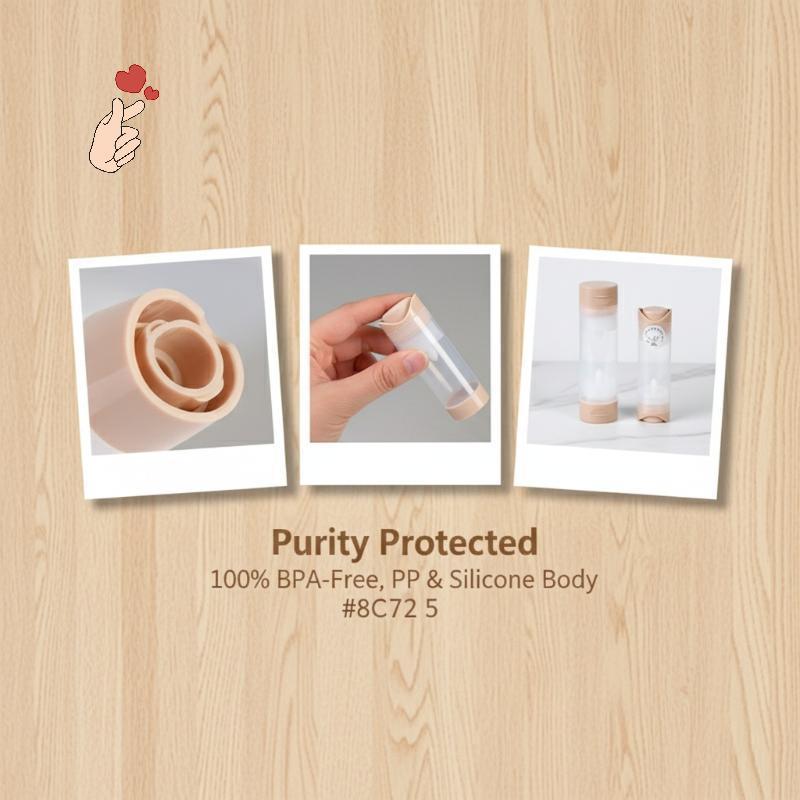 [PEBR] Frasco Conta-Gotas Reutilizável De 50ML 80ML Para Soro De Creme Os Olhos Recipiente Cosmético Sem Ar Acessório De