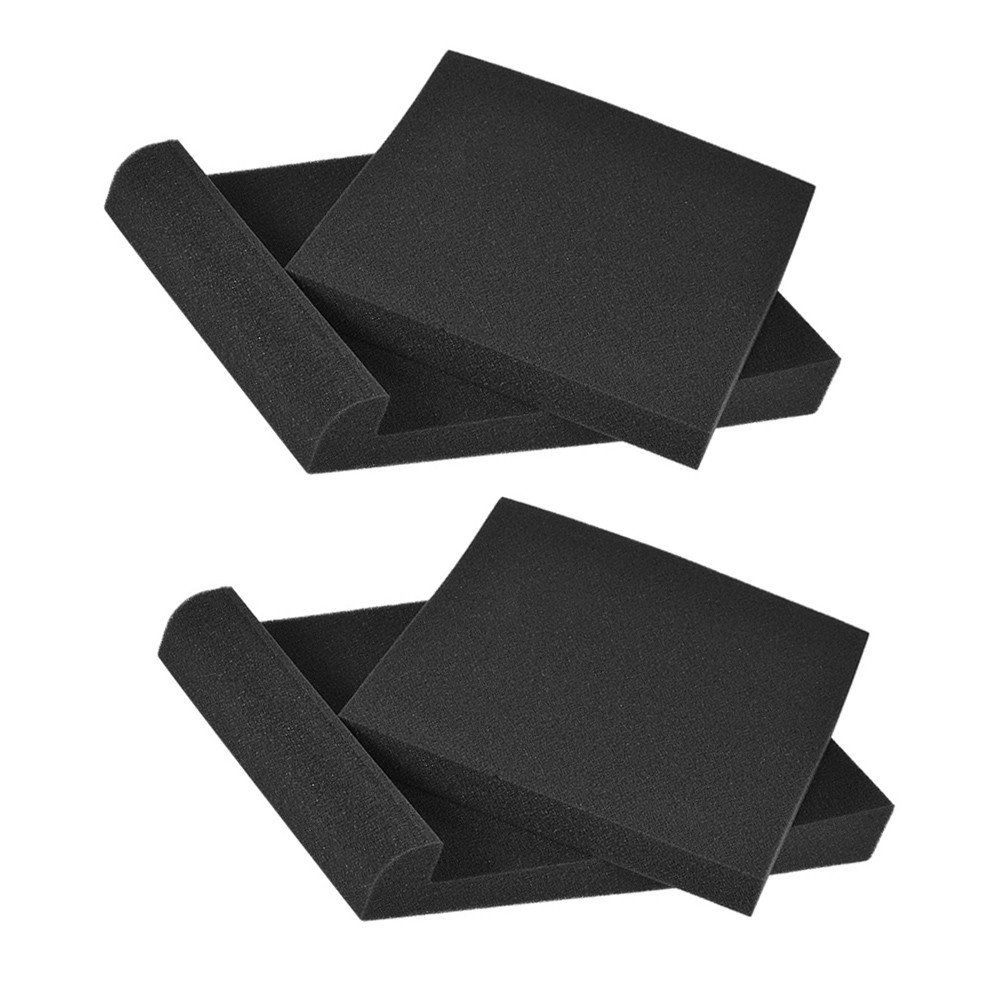 oops_shop.br fangzi Pacote com 2 almofadas de espuma acústica para monitor de estúdio e alto-falante com isolamento