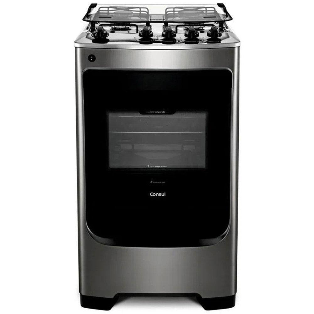 Fogão 4 Bocas Consul CFO4NAR Acendimento Automático, Inox
