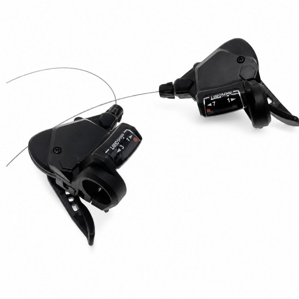 Alavanca De Câmbio Rapid Fire Microshift 3x7v Sem Manete MTB