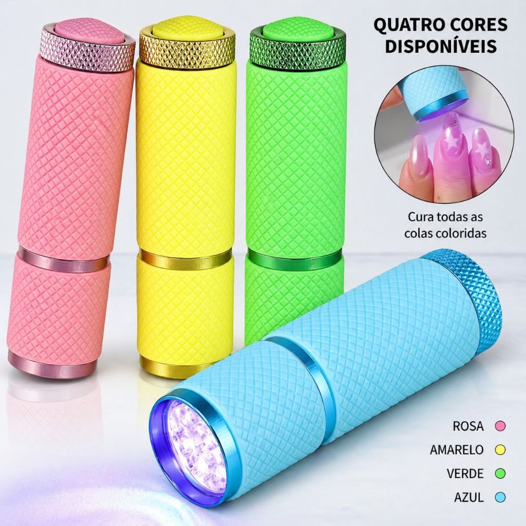 Mini Lanterna Led Uv Unha Gel Portatil Secagem Rapida Esmalte Lanterna Mao MAquiagem Pronta Entrega