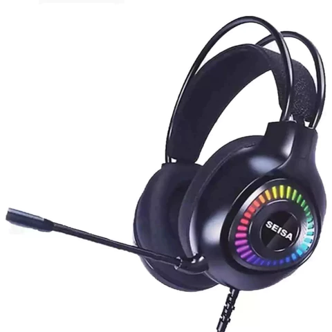 Fones de ouvido Headset Gamer com fio com microfone USB e P2 para PC computador headset videogames