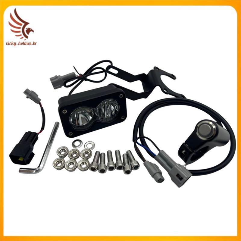 [vicky_holmes.br] Kit De Farol De Holofote Para Talaria Sting R MX4 PC Lente Cabeça Lâmpada Motocicleta Barra De Luz
