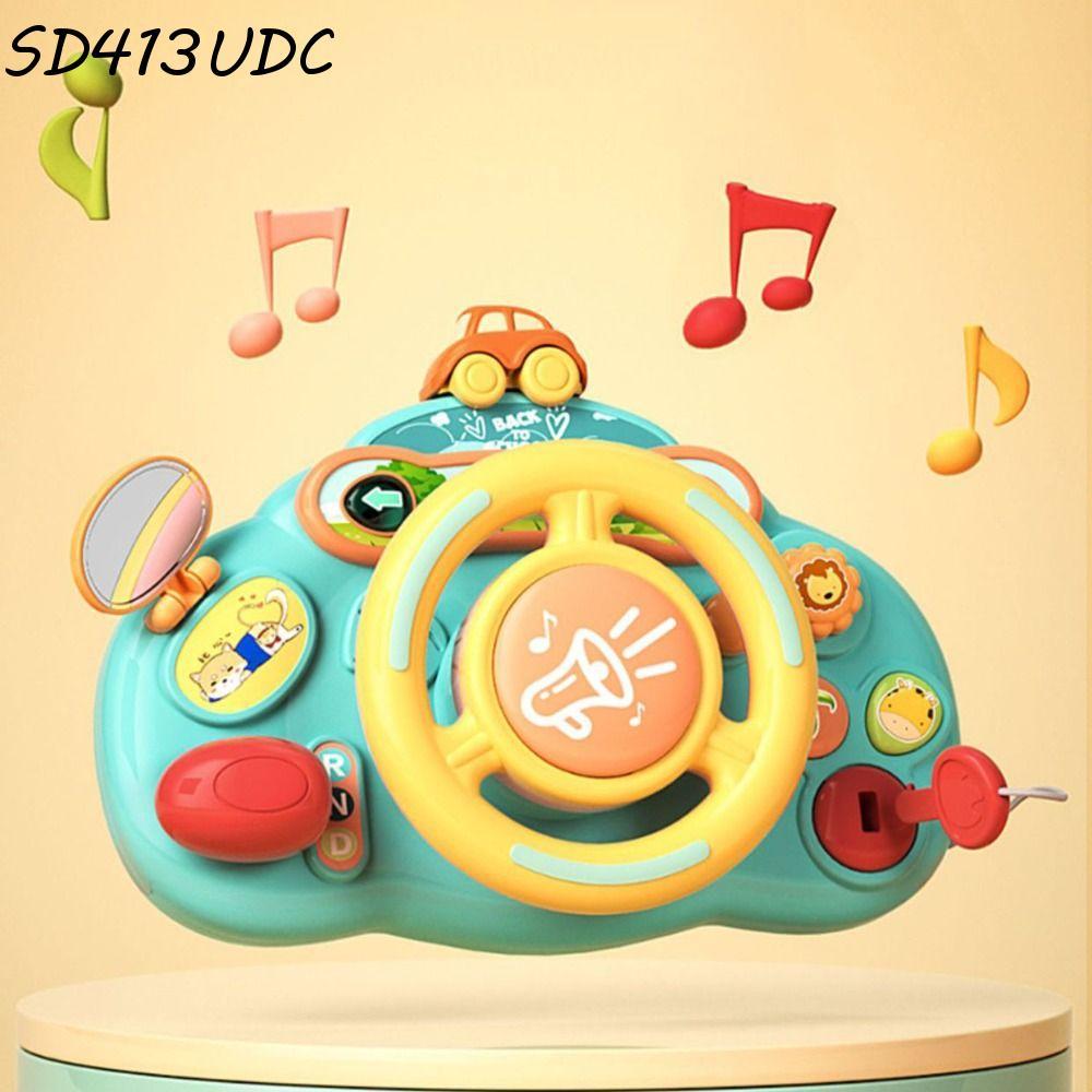 Brinquedo De Volante De Bebê SD413UDC , Carro De Condução Elétrico De Plástico Para Educação Infantil , Quebra-Cabeça