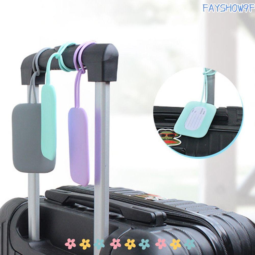 Etiqueta De Bagagem FAYSHOW , Silicone Com Identificadora De Mala De Cordão , Endereço De Telefone Nome Anti-Perda Macio