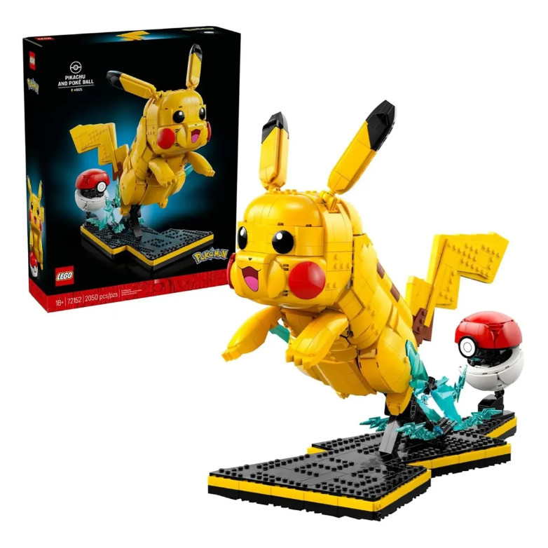 Lego Pikachu E Pokébola Poké Ball 2050 peças - 72152