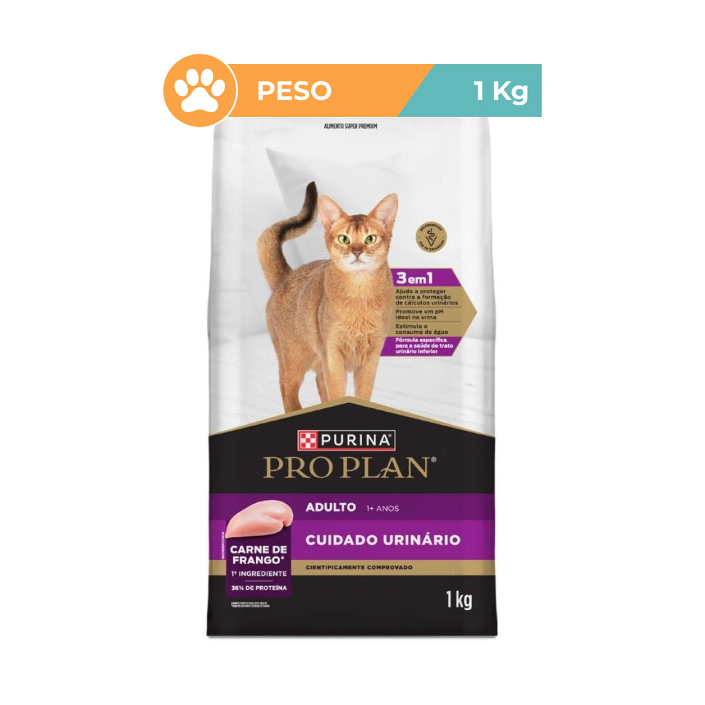 Ração Pro Plan Frango Urinary Gatos Adultos 1kg Purina