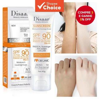 DISAAR SPF 90 Protetor Solar Facial Clareador Creme De Pele Anti-Envelhecimento Controle …