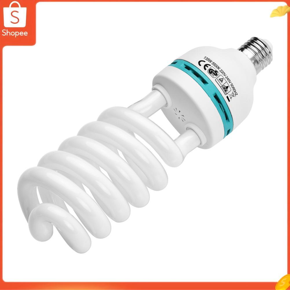 Hap BOLLUMA Photography Lâmpada de espectro total 135W 5500K Luz diurna contínua E27 Lâmpada branca para estúdio