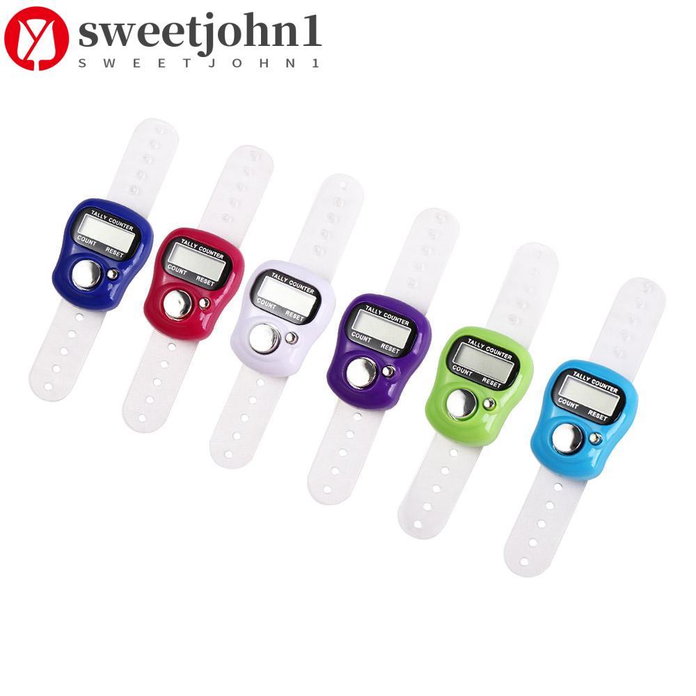 SWEETJOHN1 Contador De Contagem De Anel De Dedo , Linha De Tricô Portátil Digital , Mini Contadores De Curso Eletrônico