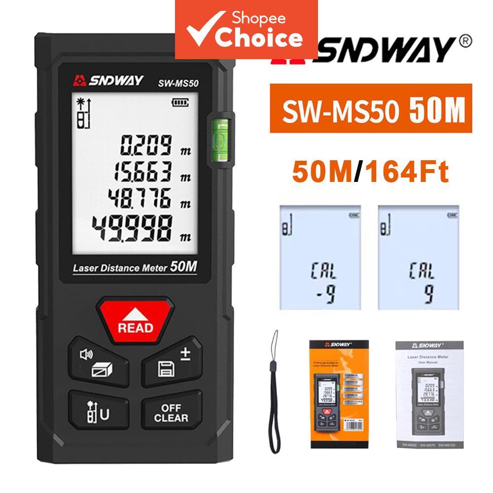 Um Conjunto De Medidor De Distância A Laser SNDWAY , Telêmetro Digital Profissional De Alta Precisão Com Autocalibração
