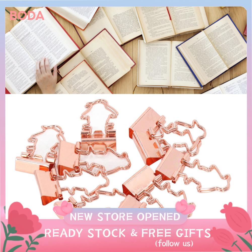 Bodas Bodas 30 pacotes de clipes em formato de ouro rosa com forte força de fixação e armazenamento compacto, ideal