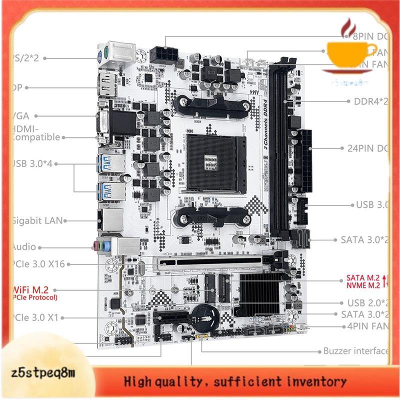 Processador AM4 Da Placa-Mãe AM4 2x DDR4 1080P/2K/4K Display