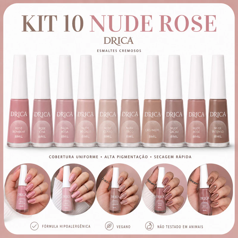 Esmaltes Nude e Rosa - 46% OFF! 💅