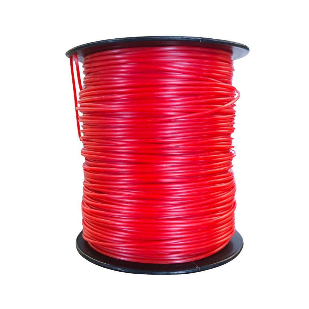 Fio Nylon Roçadeira Aparador Grama 1,6m Redondo Rolo com 60M
