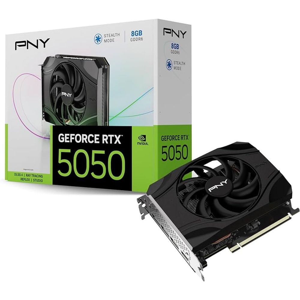 Placa de Video GeForce NVIDIA PNY RTX5050 8GB GDDR6 VCG50508SFXPB1🔥