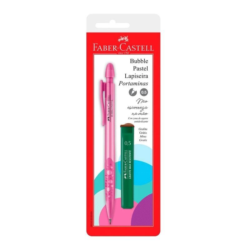 Lapiseira 0.5mm Bubble Rosa pastel SM/05BBRS com 1 unidade Faber-Castell