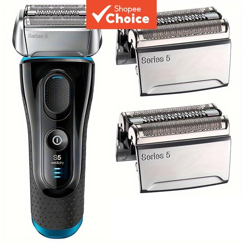 Cabeça de barbear 52S para barbeador elétrico Braun S5, substituição para lâmina de foil e cortador 5190Cc 5090