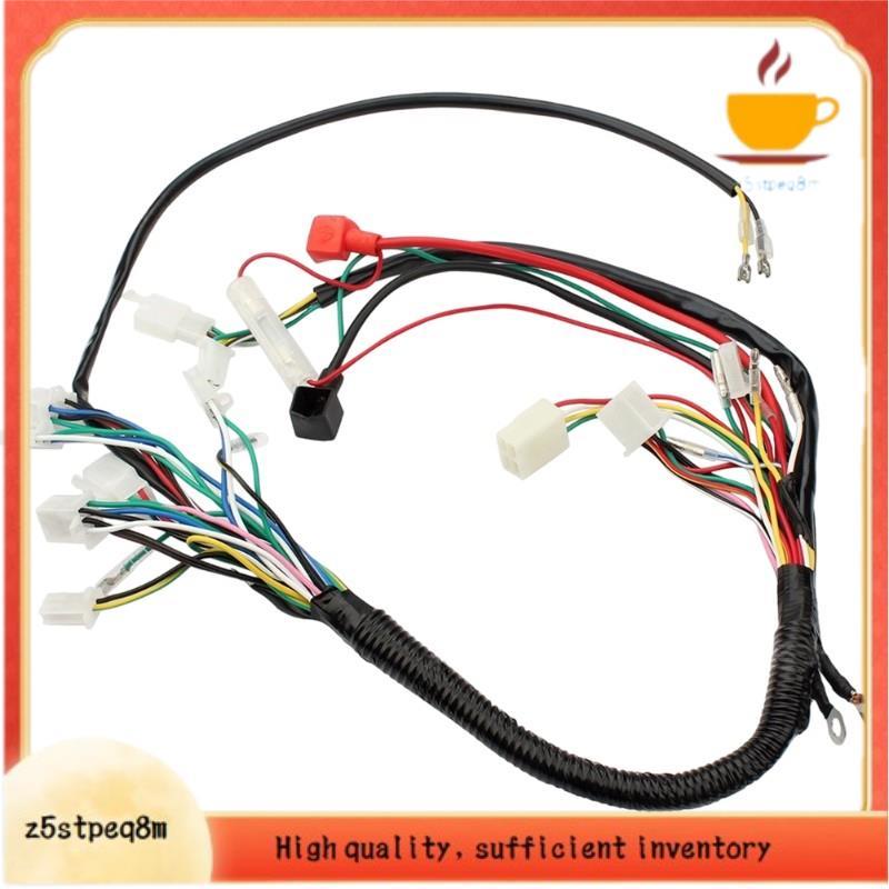 Para Motocicleta ATV Quad Go Kart Cablagem Elétrica Kit Completo CDI Estator 50cc 70cc 90cc 110cc 125cc
