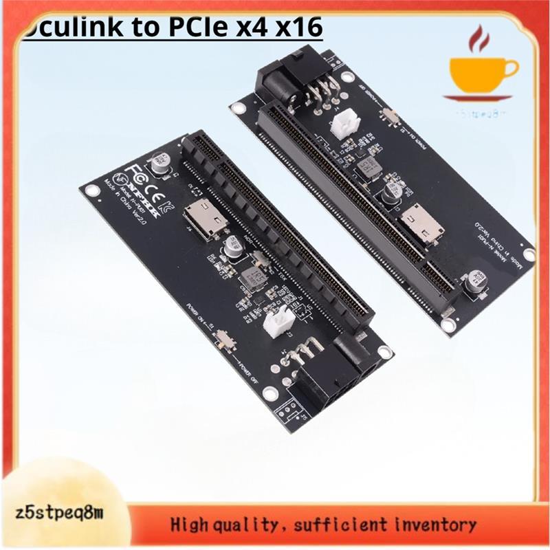 SFF-8612 Para Placa Adaptadora PCIe Oculink X4 X16 Slot GPU Power DC 12V Gráfica Da Principal Do PC
